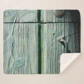 Bruine houten lade sherpa deken (Voorkant (horizontaal))