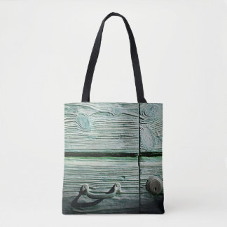 Bruine houten lade tote bag