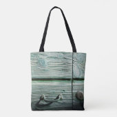 Bruine houten lade tote bag (Achterkant)