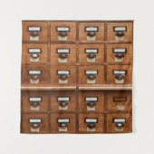 Bruine houten lade wandkleed (Voorkant)