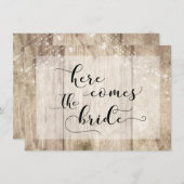 Bruine houten lichten Hier komt het bord van de Br Kaart (Voorkant / Achterkant)