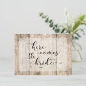 Bruine houten lichten Hier komt het bord van de Br Kaart (Staand voorkant)