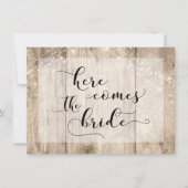 Bruine houten lichten Hier komt het bord van de Br Kaart (Voorkant)