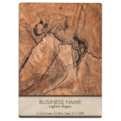 Bruine houten look klembord (Achterkant)