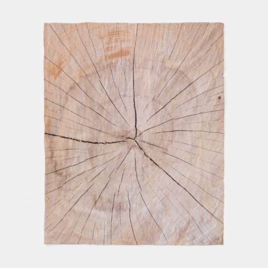 Bruine houten plaat fleece deken (Voorkant)