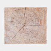 Bruine houten plaat fleece deken (Voorkant (Horizontaal))