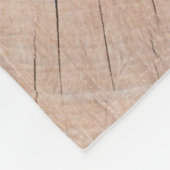 Bruine houten plaat fleece deken (Hoek)
