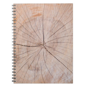 Bruine houten plaat notitieboek