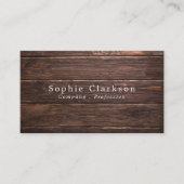 Bruine houten planken, bijtend visitekaartje (Voorkant)