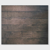 Bruine houten planken cadeaupapier (Vlak)