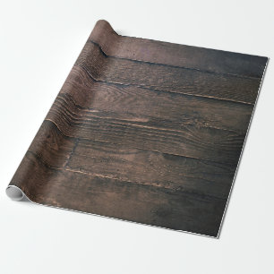 Bruine houten planken cadeaupapier