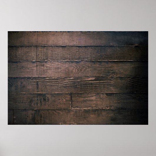 Bruine houten planken poster (Voorkant)