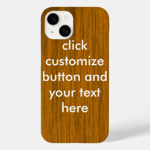 bruine houtextuur met dunne korrel Case-Mate iPhone case
