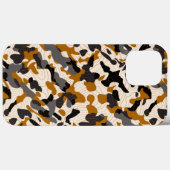 Bruine Houtskool Diagonale Camo met Contourlijnen Case-Mate iPhone Case (Achterkant (horizontaal))