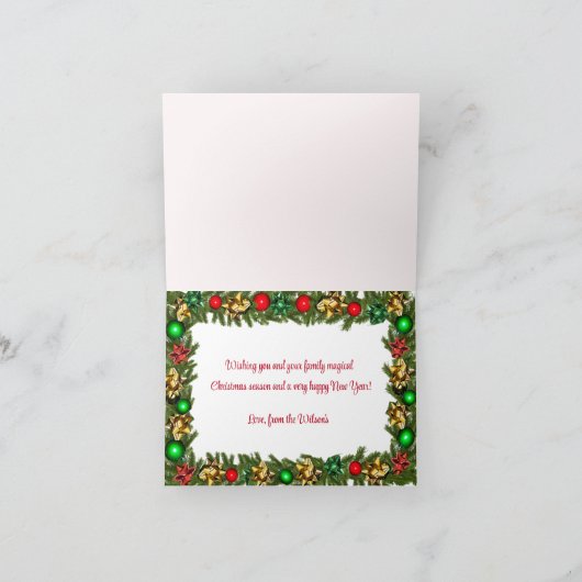 Bruine huid Baby kerst fee Kaart (Binnen)