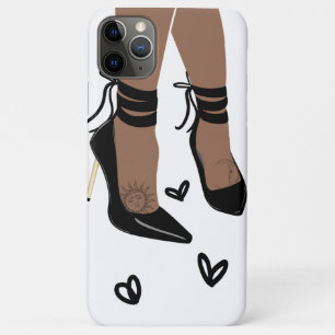 Bruine Huid Bruine Hoge Hakken Zon Maan Vrouwelijk Case-Mate iPhone Case