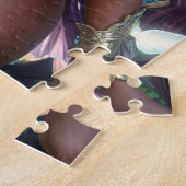 Bruine Huid Elf Met Paars Haar Legpuzzel (Zijkant)