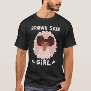 Bruine huid van meisjes zoals parels Black Girls m T-shirt
