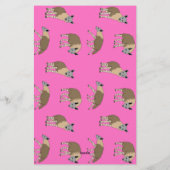 Bruine hyena's briefpapier (Achterkant)