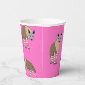 Bruine hyena's papieren bekers (Rechts)