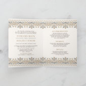 Bruine Ikat All in One Anand Karaj Sikh bruiloft (Binnen)