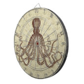 bruine inktvis met ankers dartbord (Voorkant Rechts)