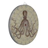 bruine inktvis met ankers dartbord (Voorkant Links)
