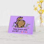 Bruine Jelly Beans Kaart (Gele Bloem)