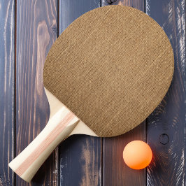 Bruine jute tafeltennisbatje
