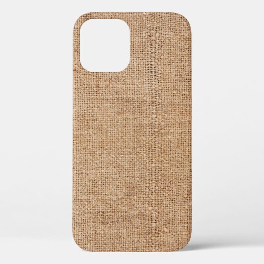 Bruine juten textuur, rustieke zakdoek. Case-Mate iPhone case (Achterkant)