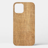 Bruine juten zak: geweven doek achtergrond Case-Mate iPhone case (Achterkant)