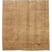 Bruine juten zak: geweven doek achtergrond douchegordijn (Voorkant)