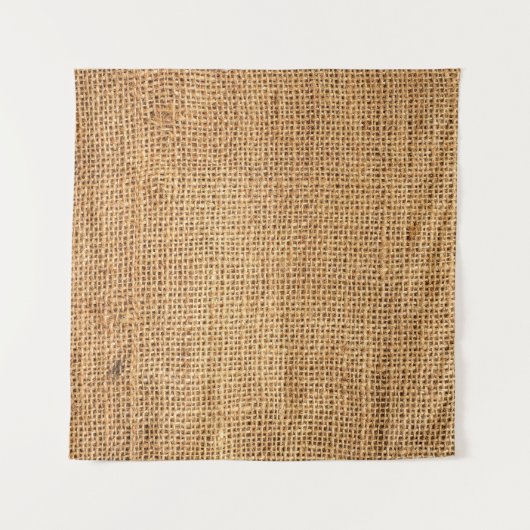 Bruine juten zak: geweven doek achtergrond wandkleed (Voorkant (horizontaal))