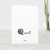 (Bruine) kaars Feestdagen Kaart (Achterkant)