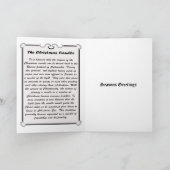 (Bruine) kaars Feestdagen Kaart (Binnen)