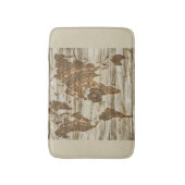 Bruine kaart van de werelddruk badmat (Voorkant Verticaal)