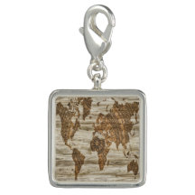 Bruine kaart van de werelddruk