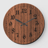 Bruine kalkzandsteen grote klok (Voorkant)