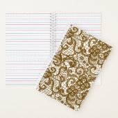 Bruine kant op Ivory-Notitieboek Notitieboek (Binnen)