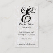 bruine kant snijdt je monogram visitekaartje (Achterkant)