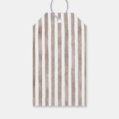 Bruine Kanten Bruiloft Borrel Cadeaulabel (Achterkant)