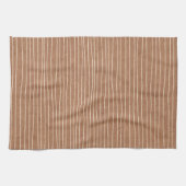 Bruine karamel Bleke strepen Theedoek (Horizontaal)