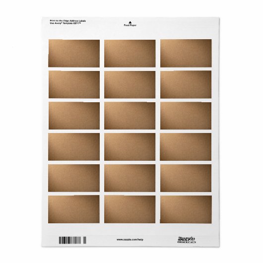 Bruine kartonnen textuur voor achtergrond etiket (Full Sheet)