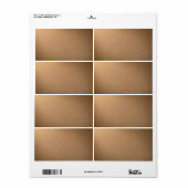 Bruine kartonnen textuur voor achtergrond etiket (Full Sheet)