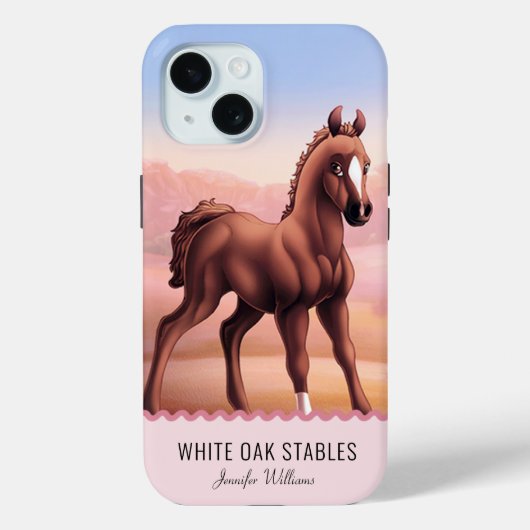 Bruine Kastanje Paardenveulen  Case-Mate iPhone Case (Achterkant)