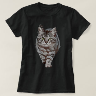 Bruine Kat Groene Ogen Kitten Lover T-shirt
