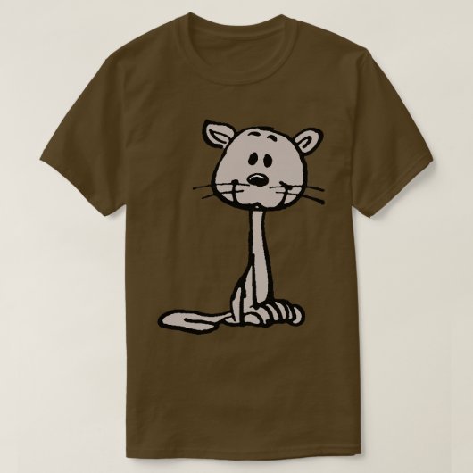 Bruine kat t-shirt (Design voorkant)