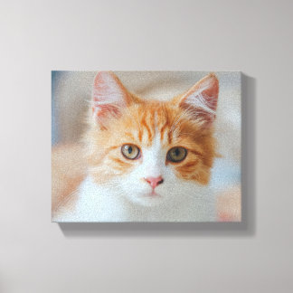 Bruine kat | Zazzle_Growshop. Canvas Afdruk