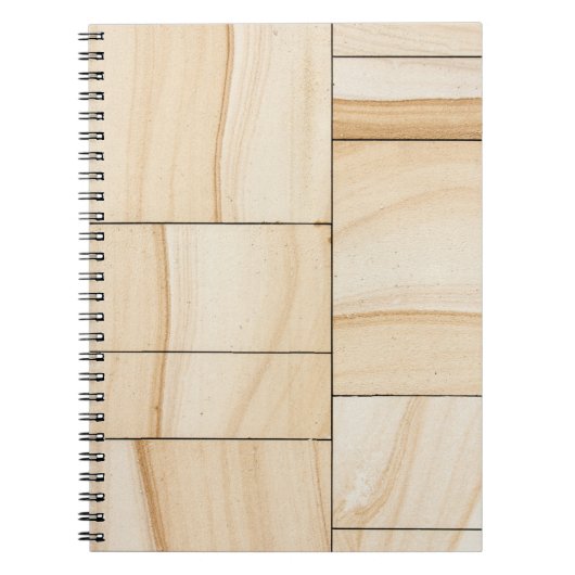 Bruine keramische tegels, collage notitieboek (Voorkant)