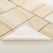 Bruine keramische tegels, collage sherpa deken (3/4)